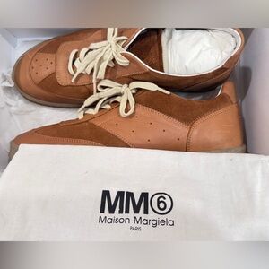 Maison Martin Margiela Sneakers - Bone Brown Leather Made in Italy - Authentic